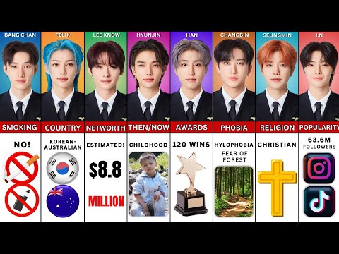 Видео: Сравнение всех участников STRAY KIDS