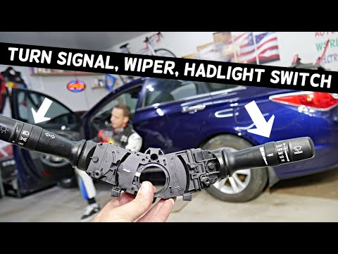 Видео: Замена переключателя указателей поворота и стеклоочистителей HYUNDAI. Демонстрация снятия на Hyun...