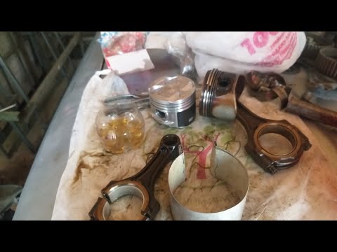 Видео: Как правильно собрать поршень, кольца, вставить в блок двигателя 1JZ-GE - 2.5 Toyota Chaser JZX 90.