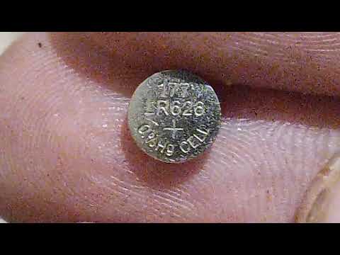 Видео: Обзор батарейки типа LR626 (производитель неизвестен) XM-177-LR626.