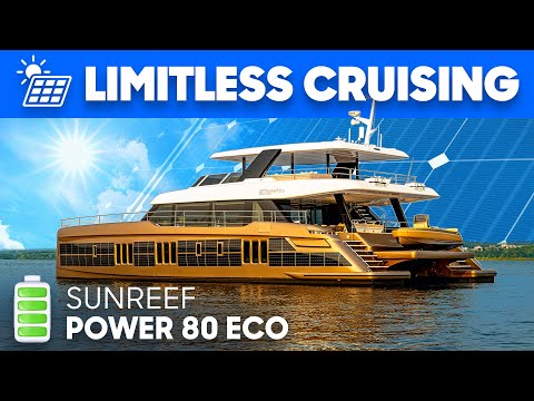 Видео: Эксклюзивный тур на 80-футовом катамаране с солнечной энергией — круиз БЕСПЛАТНО! Sunreef 80 Eco ...