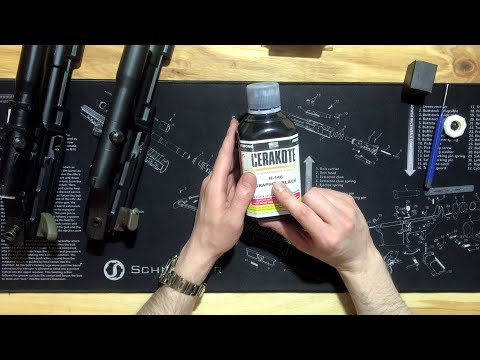Видео: Steyr AUG reciver Cerakote painting. Покраска Cerakote ресивера Steyr AUG