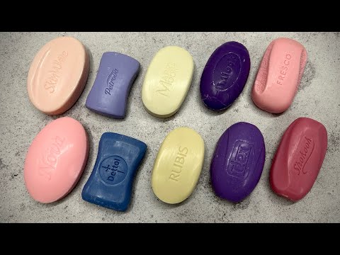 Видео: ASMR soap / Dry soap cutting 🩷💜🤍💙🩷 / Резка сухого мыла