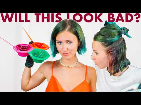 Видео: Покрашу волосы тремя цветами, чтобы посмотреть, что получится.