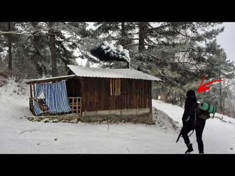 Видео: Попав в ЗИМНЮЮ МЕТЕЛЬ, я прятался в заброшенной охотничьей хижине 8 дней