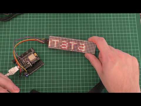 Видео: Бегущая строка с управлением через Web интерфейс на NodeMCU
