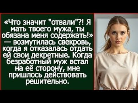 Видео: «Что значит "отвали"?! Я мать твоего мужа, ты обязана меня содержать!» — возмутилась свекровь.
