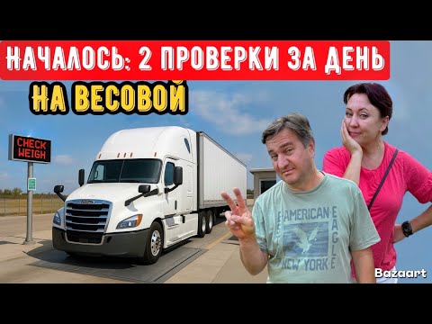 Видео: Массовые проверки на весовых// Дальнобой по США 2025