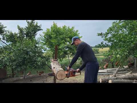 Видео: Акумуляторна безщіткова ланцюгова пила TEX.AC ТАOE-S16 проти бензопили Sadko