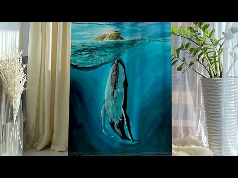 Видео: Рисуй кита! Я не художник, но я покажу как это просто!