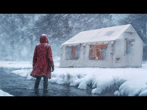 Видео: ПЕРВЫЙ СНЕЖНЫЙ КЕМПИНГ СЕЗОНА ВО ВРЕМЯ СИЛЬНОЙ МЕТЕЛИ ❄️