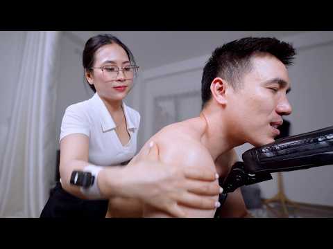 Видео: ASMR 🔥 Супер расслабляющий массаж головы, шеи и плеч для глубокого отдыха