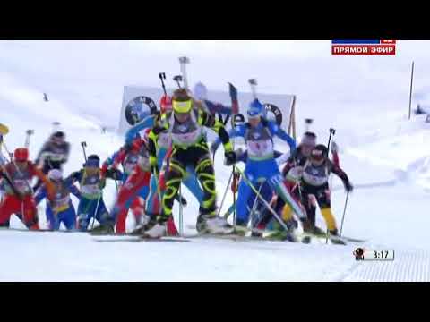 Видео: БИАТЛОН. КМ 2011-12. Хохфильцен (Австрия). Смешанная эстафета 2 х 6 + 2 х 7,5 км. 18.12.2011. 720p.