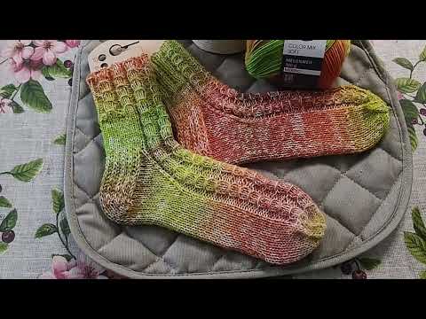 Видео: Носки "Карамелька"