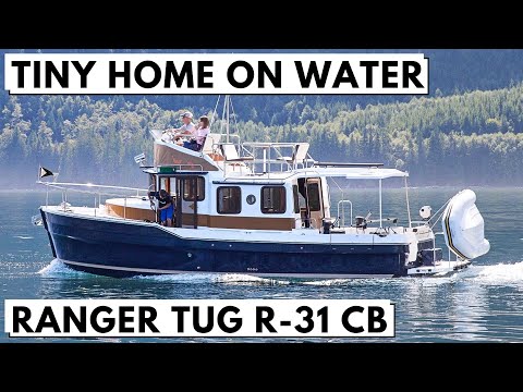 Видео: Ranger Tug R-31 CB Pocket Motor Yacht Tour за $400 000+ Идеальный крейсерский траулер для Great Loop