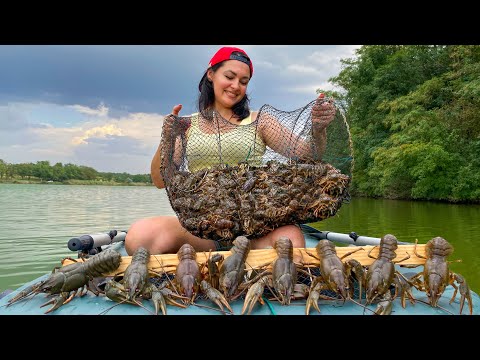 Видео: Поймала и Приготовила Целую Кучу РАКОВ! Незабываемое Удовольствие для Мужчин