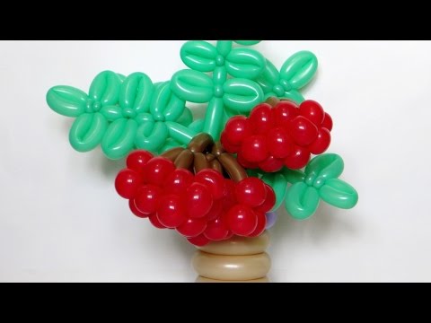 Видео: Рябина из шаров / Rowan of balloons (Subtitles)