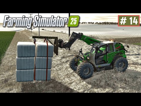 Видео: Iowa Plains FS25 - Продажа СИЛОСА ЗИМОЙ # 14