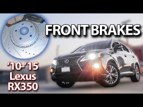 Видео: Замена передних тормозов Lexus RX350 2010-2015
