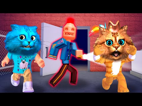 Видео: СУМАСШЕДШИЙ ПОБЕГ в Роблокс Страшная История Escape Siren Cop's Prison Весёлый Кот и КОТЁНОК ЛАЙК