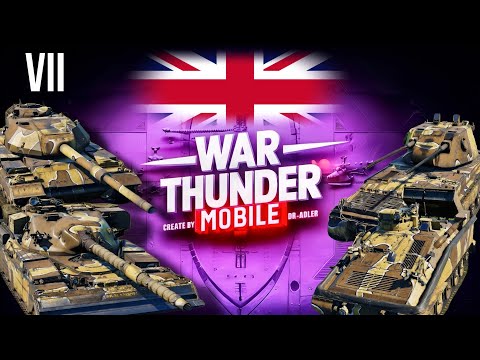 Видео: Обзор взвода Chieftain Mk.3 на 7 ранге в War Thunder Mobile (Chieftain, Conqueror, Striker, Falcon)