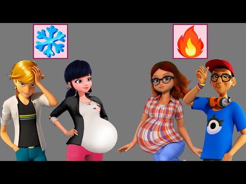 Видео: ✨Эпическое сияние! Леди Баг и Адриан, Аля и Нино | Потрясающее преображение семьи Лёд и Пламя