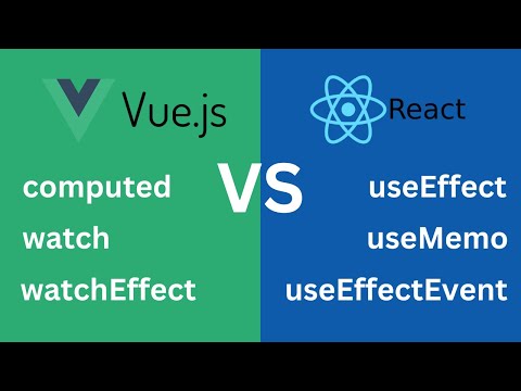 Видео: Работа с состоянием во Vue и React. Computed, watch, watchEffect, useEffect, useEffectEvent