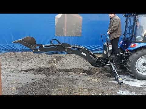Видео: Екскаватор BK-215 в роботі ( трактор Донгфенг DF-404G2 з кабіною)