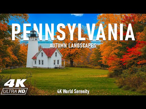 Видео: Осень в Пенсильвании 4K UHD 🍁 Откройте для себя потрясающие осенние пейзажи лесов, озер и гор