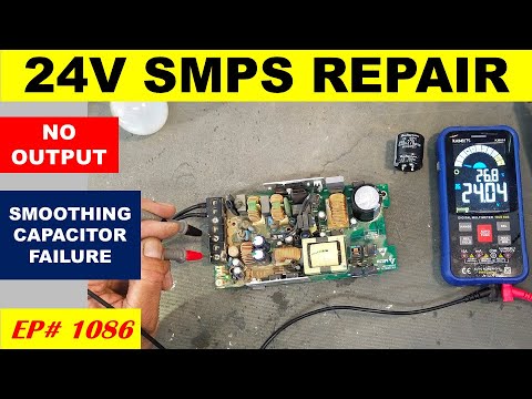 Видео: Delta SMPS не включается, выход из строя сглаживающего конденсатора