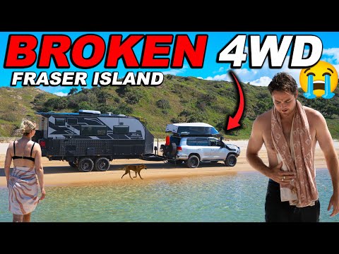 Видео: ГЛУПАЯ ОШИБКА! Остров Фрейзер сломал наш полноприводный автомобиль! Пляжный кемпинг, Кгари, внедо...