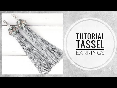 Видео: #МК - Серьги-кисти | Оплетение кисточки | #Tutorial - Tassel earrings | The design of tassels