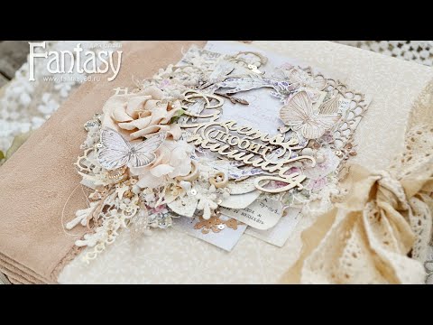 Видео: #dies_Fantasy  Обложка альбома с отступом, часть 2 композиция Мастер класс Скрапбукинг