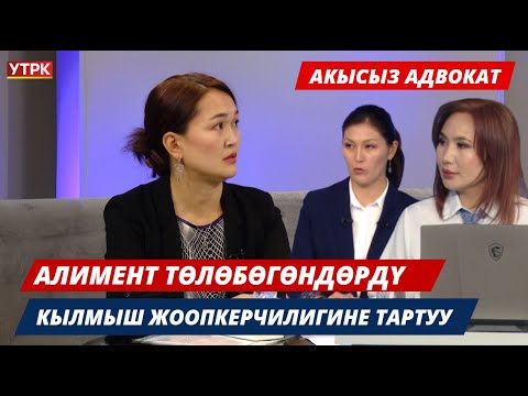 Видео: Алимент төлөбөгөндөрдү ата-энелик укуктан ажыратып, кылмыш жоопкерчилигине тартуу / Акысыз адвокат