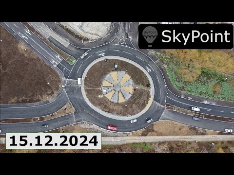 Видео: Изграждане на новото кръгово в Бургас (15.12.2024)