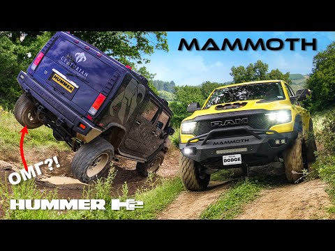 Видео: Hummer H2 против Hennessey Mammoth: ИСПЫТАНИЯ НА БЕЗДОРОЖЬЕ!