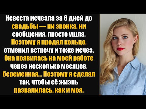 Видео: Невеста исчезла за 6 дней до свадьбы — ни звонка, ни сообщения, просто ушла. Поэтому я продал кольцо