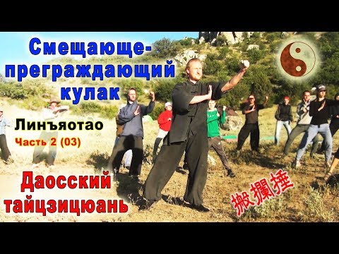 Видео: Смещающе-преграждающий кулак (баньланьчуй 搬攔捶). Форма и юнфа. Тайцзи Ветер-Гром