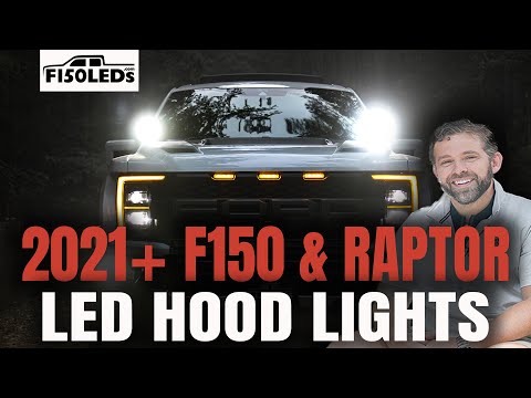 Видео: 2021+ F150 и RAPTOR CREE LED SPARTAN фары на капот (с F150LEDs.com)