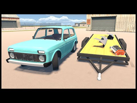 Видео: КУПИЛ ПРИЦЕП ДЛЯ НИВЫ! ГРУЗОПЕРЕВОЗКИ! - My Garage