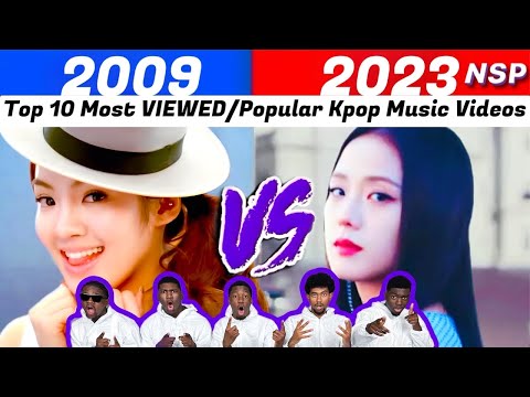 Видео: 10 самых просматриваемых/популярных музыкальных клипов Kpop за 2009/2023 годы | Реакция!