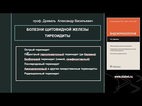 Видео: Лекция №5. Болезни щитовидной железы. Тиреоидиты