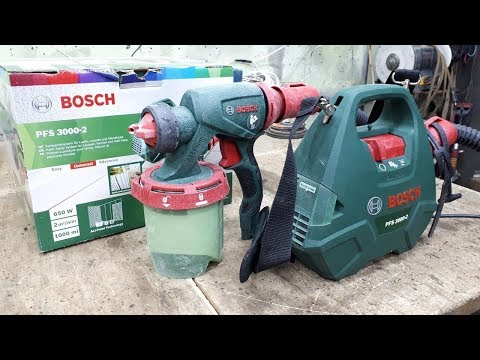 Видео: Краскопульт BOSCH PFS 3000-2. ТЕСТ. ПЛЮСЫ. МИНУСЫ. СТОИТ ЛИ ПОКУПАТЬ ?