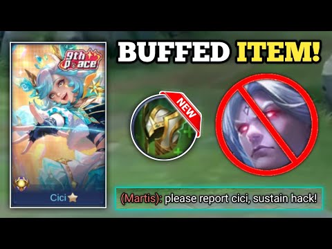 Видео: CICI С НОВЫМ УСИЛЕННЫМ ПРЕДМЕТОМ ПРОТИВ MARTIS! (100% сломан!💀) ЛУЧШАЯ СБОРКА CICI - MLBB