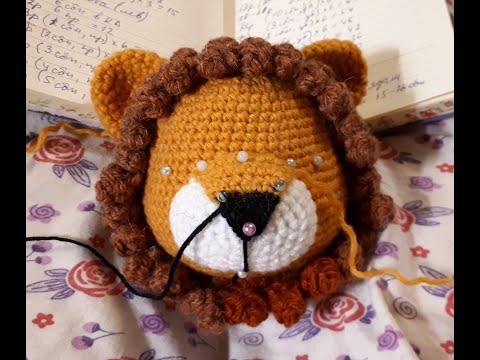 Видео: Лев. Авторский МК (платный). Анонс совместного вязания.