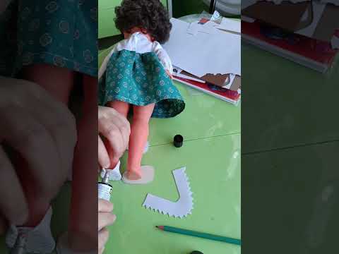 Видео: Кукла ГДР, Бигги. 45 см. Делаем туфельки. Ч.2