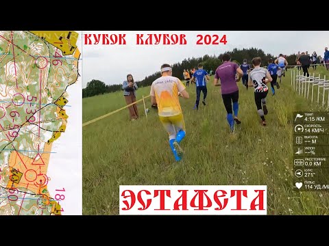 Видео: Спортивное ориентирование (headcam orienteering) - Кубок Клубов 2024, Беларусь, эстафета - 09.06.24