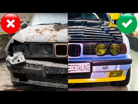 Видео: Спасли и доработали BMW E34, продаем за рубль! Зачем??? #тачказарубль | БМВ, 5 серия, Беха, Бумер