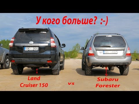 Видео: Задранный Subaru Forester на MTшках. Land Cruiser 150. Nissan Patrol. Jeep Grand Cherokee и Витарка.