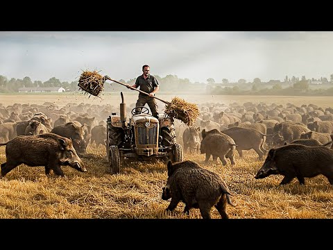 Видео: БОЛЬШАЯ ПРОБЛЕМА НА ФЕРМЕ! Миллионы диких кабанов вторглись на поля.